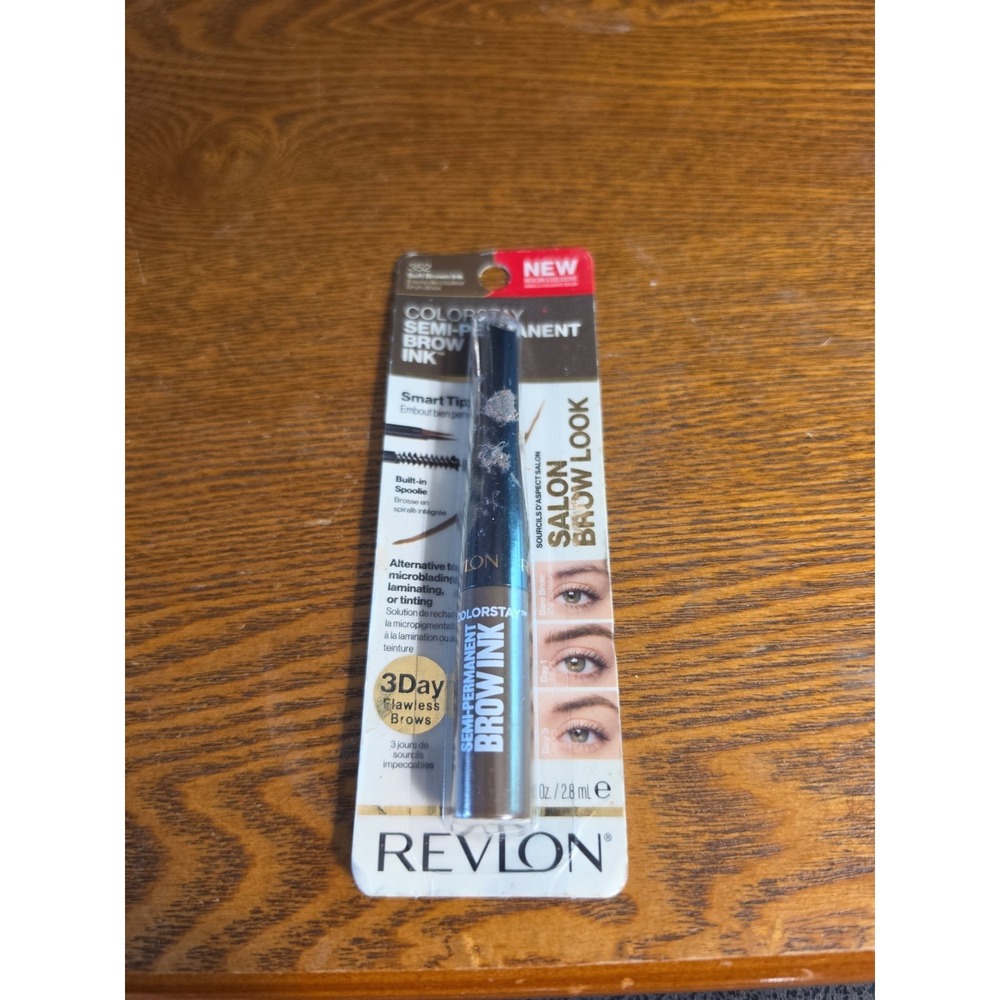 Revlon ColorStay Semi-Permanent Brow Ink, Soft Brown 352, 0.09 fl oz